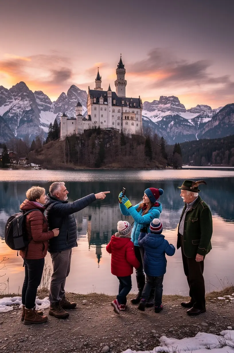 Besucher erkunden ein traditionsreiches Museum mit Exponaten zur regionalen Kultur und Geschichte Deutschlands